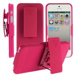 Full Body iPhone 5 cover m. klips (Magenta)